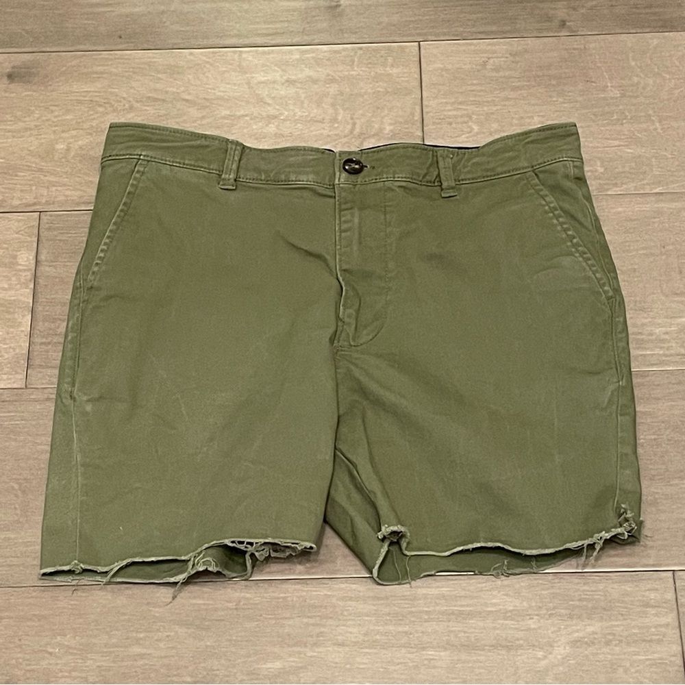 Urban Outfitters | Cheeky Denim Short Frayed High Rise Green 31